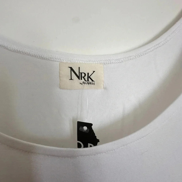NRK by Anarkh white Tank Blouse 100% Organic Bamboo size Medium - Picture 5 of 7